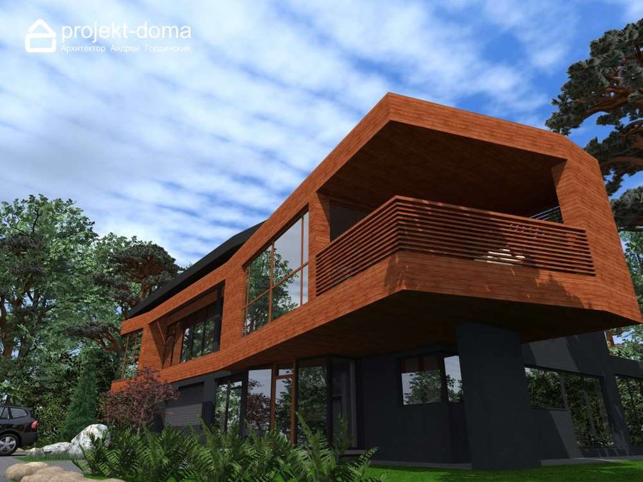 Проект К-410 — дом в современном стиле, 410.45 м²